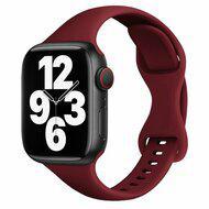Sportbandje Slim Fit - Bordeaux - Geschikt voor Apple Watch 38mm / 40mm / 41mm / 42mm - thumbnail
