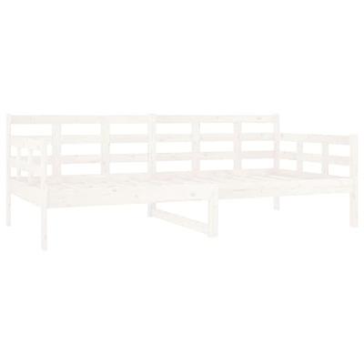 Slaapbank massief grenenhout wit 90x190 cm