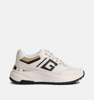 Guess Fonzy Sneakers Dames Beige - Maat 38 - Kleur: Beige | Soccerfanshop