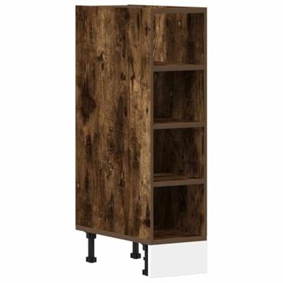 Onderkast Riga 20x44,5x81,5 cm bewerkt hout gerookt eikenkleurig