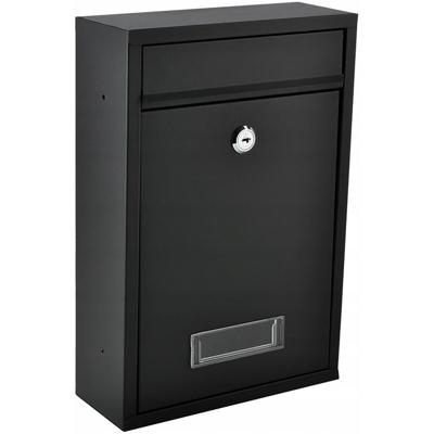 Zwarte Aluminium Wandbrievenbus - Weerbestendig en Diefstalveilig