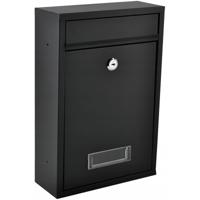 Zwarte Aluminium Wandbrievenbus - Weerbestendig en Diefstalveilig - thumbnail