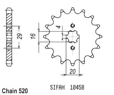 ESJOT Sprocket 520 12z standard