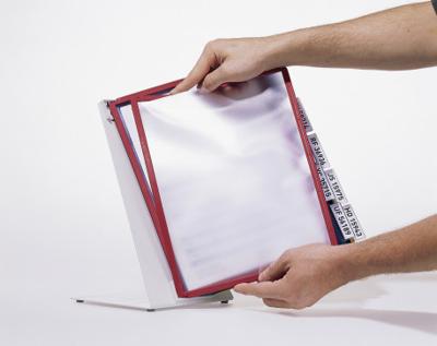 Durable bureaustandaard Vario met 10 tassen, ft A4, zwart