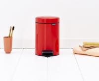 Brabantia 112140 vuilnisbak 3 l Rond Rood - thumbnail