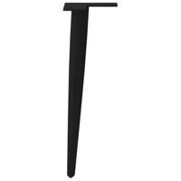 Salontafelpoten conische vorm 4 st 42-43 cm staal zwart - thumbnail