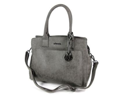 Chique handtas schoudertas PU ISABELLA Grijs Chique handtas schoudertas PU ISABELLA Grijs