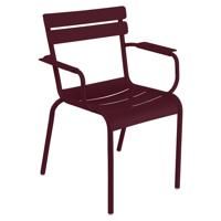 Fermob Luxembourg tuinstoel met arm Black cherry - thumbnail