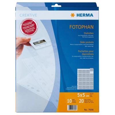 Herma HERMA Fotophan - Hülle x 10 7698 Diahoezen Transparant 5 x 5 cm