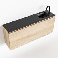 MONDIAZ OLAN 120cm toiletmeubel washed_oak. LEX wastafel urban rechts 1 kraangat - thumbnail