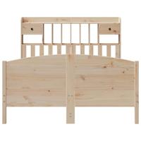Bed met boekenkast zonder matras massief grenenhout 150x200 cm - thumbnail