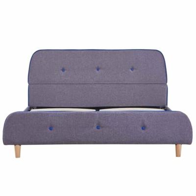 Bedframe zonder matras 135x190 cm lichtgrijs