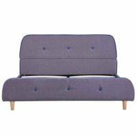 Bedframe zonder matras 135x190 cm lichtgrijs - thumbnail