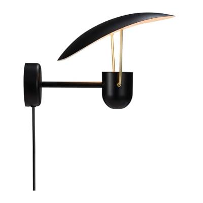 Wandlamp zwart Bedlamp met schakelaar &apos;Fabiola&apos;
