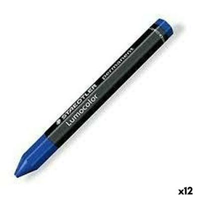 Staedtler Lumocolor 236 omnigraph permanent Markeerkrijt Blauw 12 stuk(s)