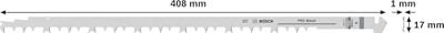 Bosch Accessories TF 350 M HCS-Zaagbladset 2 delig