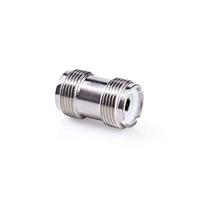 Satelliet- en Antenne-Adapter - PL259 Female - PL259 Female - Vernikkeld - 75 Ohm - Recht - Metaal - Zilver - 10 Stuks - Envelop - thumbnail