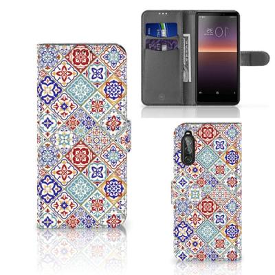 Sony Xperia 10 II | Bookcase | Tiles Color Sony Xperia 10 II | Bookcase | Tiles Color
