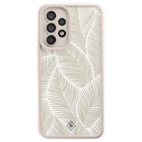 Samsung Galaxy A53 beige case - Palmy leaves beige - thumbnail