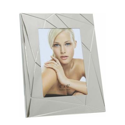 Deknudt Brede metalen kader in glanzende zilverkleur 10x15