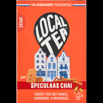 Localtea Speculaas Chai Zwarte Thee met Kaneel, Kardemom & Kruidnagel 18 x 1,5 g bij Jumbo