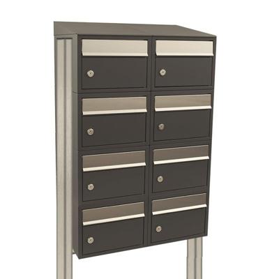 Stoer! Brickset 2-Breed, 4-Hoog Met Dak Op Statief Antraciet - 40215065_2x4ds