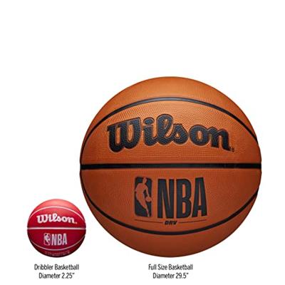 Basketbal Wilson NBA Dribbler 7 Rood Natuurlijk rubber (Maat 7)