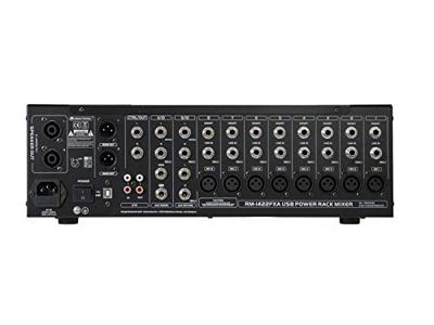 Omnitronic RM-1422FXA 12-kanaals power mixer met USB, DSP-FX & MP3 Omnitronic RM-1422FXA 12-kanaals power mixer met USB, DSP-FX & MP3
