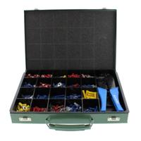 Assortiment Geïsoleerde Kabelschoenen in een 21-vaks metalen - thumbnail