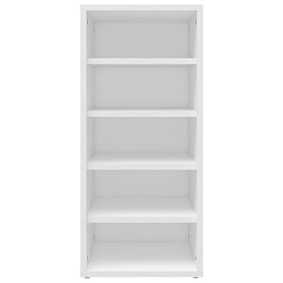 Schoenenkasten 2 st 31,5x35x70 cm bewerkt hout wit