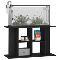 Aquariumstandaard 100x40x60 cm bewerkt hout zwart - thumbnail