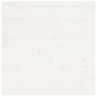 Tafelblad vierkant 80x80x2,5 cm massief grenenhout wit - thumbnail