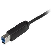 Kabel USB C naar USB B Startech USB315CB2M (2 m) Zwart - thumbnail