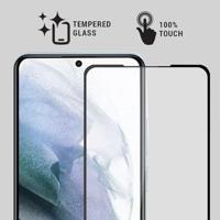 Lunso - Samsung Galaxy S23 Plus - Gehard Beschermglas - Full Cover Screenprotector - Black Edge - thumbnail