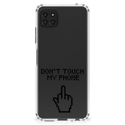 Samsung Galaxy A22 5G Anti Shock Case Finger Don't Touch My Phone Samsung Galaxy A22 5G Anti Shock Case Finger Don't Touch My Phone