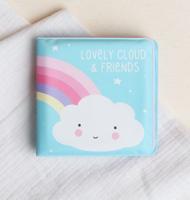 A Little Lovely Company badboekje Cloud&Friends 12 cm foam blauw/roze - thumbnail