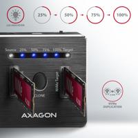 AXAGON ADSA-M2C NVMe Harde schijf-dockingstation Met clone-functie - thumbnail