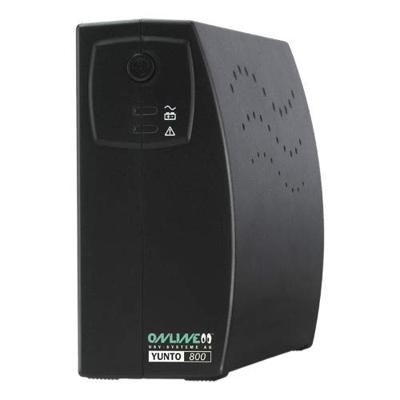 ONLINE USV-Systeme YUNTO 800 Line-Interactive 800VA 3AC-uitgang(en) Compact Zwart UPS ONLINE USV-Systeme YUNTO 800 Line-Interactive 800VA 3AC-uitgang(en) Compact Zwart UPS