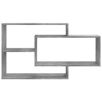 Wandschappen 104x20x60 cm spaanplaat betongrijs - thumbnail