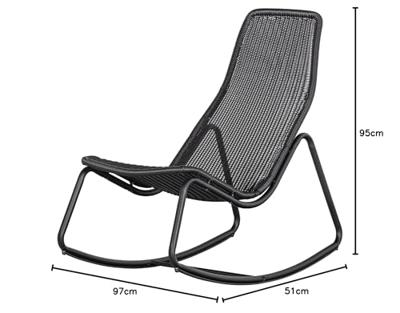 WOOOD Schommelstoel 'Tom' kleur Zwart