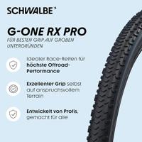 Schwalbe vouwband g-one rx pro evolution 40-622 tlr zwart - thumbnail