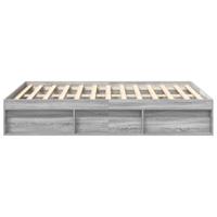 Bedframe grijs sonoma eikenkleurig 140x200 cm - thumbnail