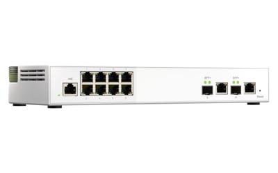 QNAP QSW-M2108-2C - 2 x 10GbE SFP+/RJ45 Combo Ports & 8 x 2.5GbE (RJ45) Ports - Entry-level 10GbE and 2.5GbE Layer 2 Web Managed Switch