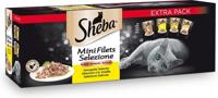 Sheba Mini Filets Gevogelte Selectie in saus natvoer kat (maaltijdzakjes, multipack) 2 verpakkingen (80 x 85 g) - thumbnail