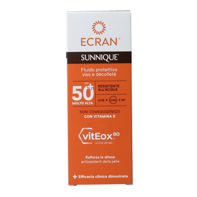 Ecran Sunique facial en decollete SPF50 50 Milliliter