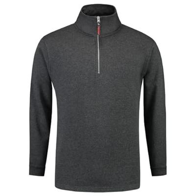 Tricorp sweater ritskraag - Casual - 301010 - zwart - maat XL