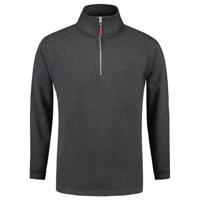 Tricorp sweater ritskraag - Casual - 301010 - zwart - maat L - thumbnail