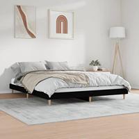 Bedframe zonder matras 180x200 cm spaanplaat zwart - thumbnail