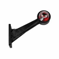 Benson Breedtelamp Rubber Schuine Positie Lamp 45 Graden Rood - Wit - thumbnail