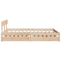 Bedframe zonder matras massief grenenhout 160x200 cm - thumbnail